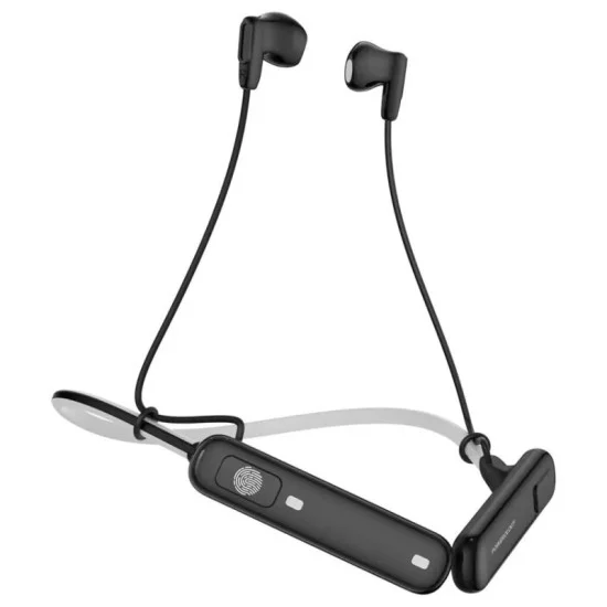 Powerology Enc Wireless Neckband Earphones Hifi Sound Ipx5 - Black